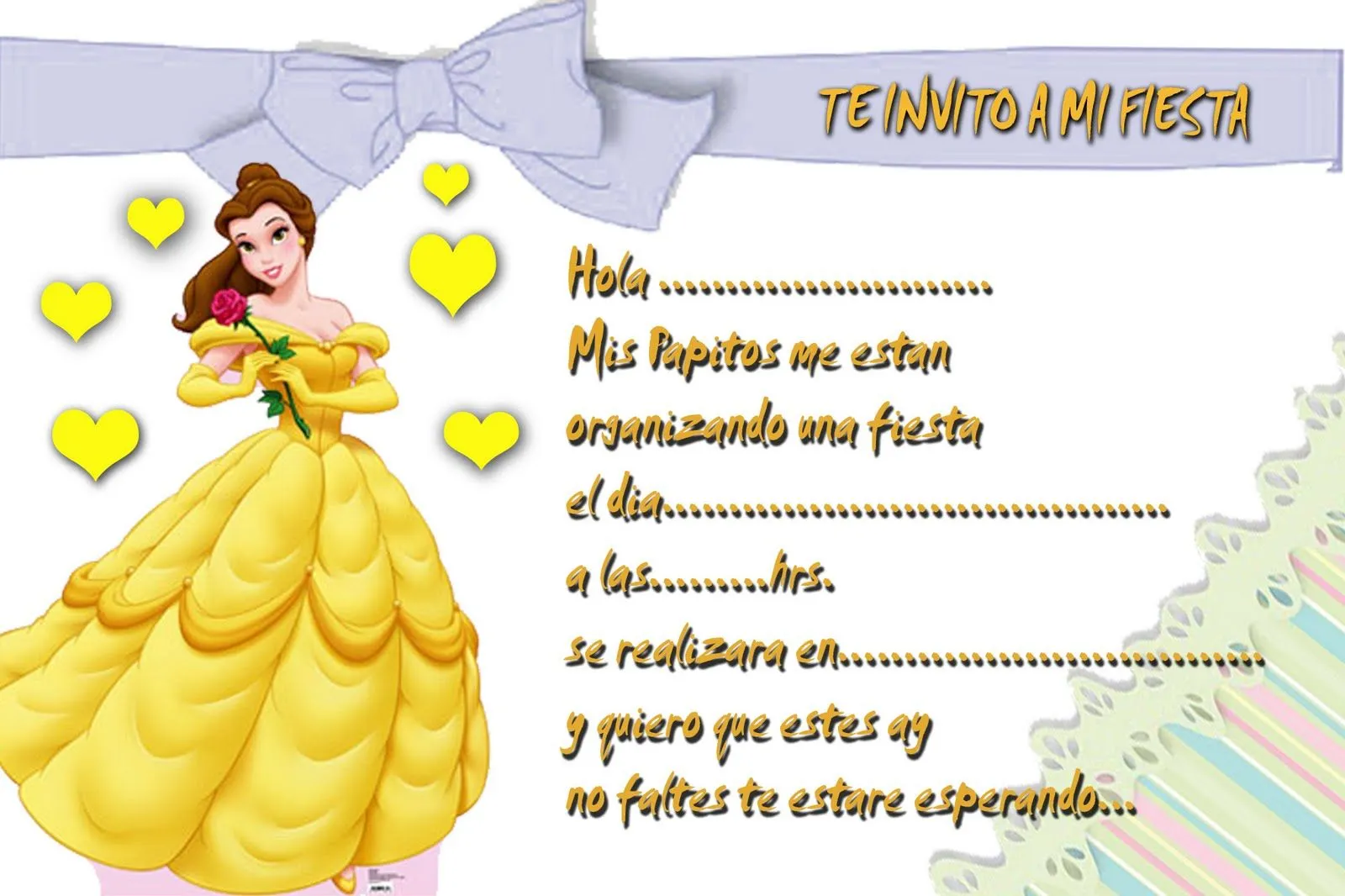 Invitaciónes de la bella y la bestia para imprimir gratis - Imagui Invitaciónes de la bella y la bestia para imprimir gratis - Imagui