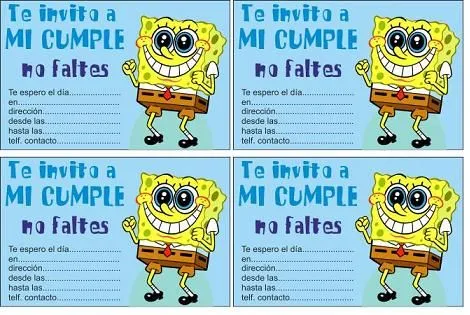 Felicitaciones de cumpleaños con Bob Esponja - Imagui Felicitaciones de cumpleaños con Bob Esponja - Imagui