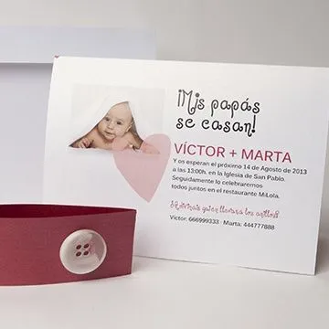 Invitaciónes para boda y bautizo juntos - Imagui Invitaciónes para boda y bautizo juntos - Imagui
