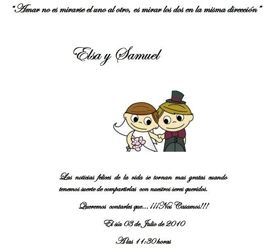 Frases y textos de invitaciones de boda 2 | Handspire