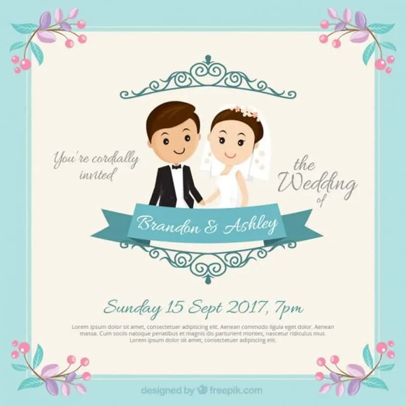 Invitaciones de boda GRATIS, descarga estas plantillas de invitaciones | Creativos Online Invitaciones de boda GRATIS, descarga estas plantillas de invitaciones | Creativos Online