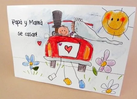 Invitaciónes de boda con hijos - Imagui