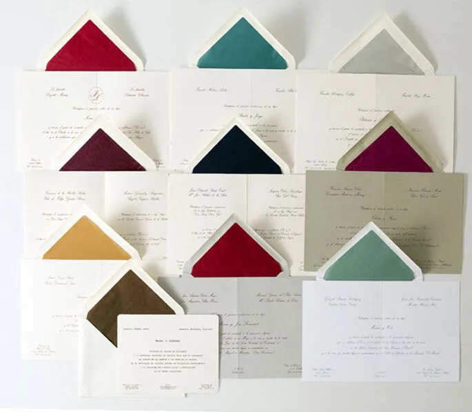 Consigue unas invitaciones de boda con los sobres a juego Consigue unas invitaciones de boda con los sobres a juego