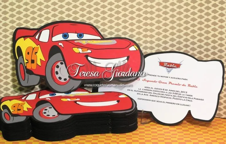 Invitaciones de Cars2 (cricut) www.coqueteriasmanuales.com ... Invitaciones de Cars2 (cricut) www.coqueteriasmanuales.com ...