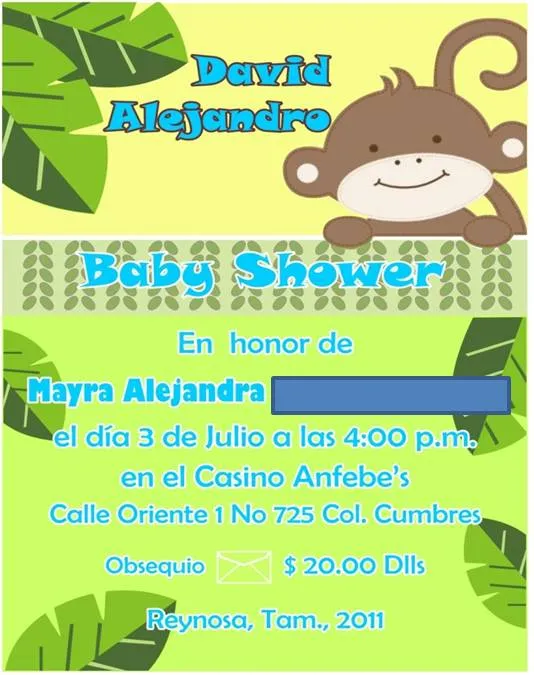Invitaciónes de changuitos para imprimir - Imagui Invitaciónes de changuitos para imprimir - Imagui