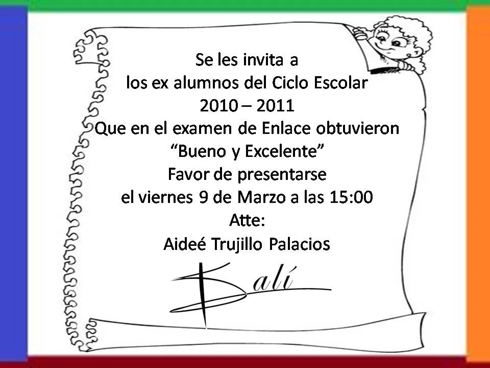 Invitaciónes de clausura primaria - Imagui
