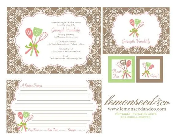 Invitaciónes para imprimir te de cocina - Imagui Invitaciónes para imprimir te de cocina - Imagui