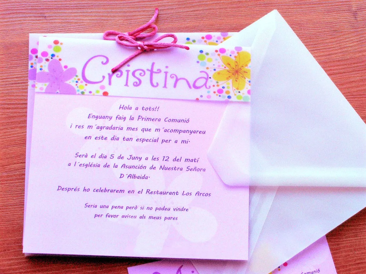 INVITACIONES COMUNION ESPECIALES - dobleainvitaciones invitaciones ...