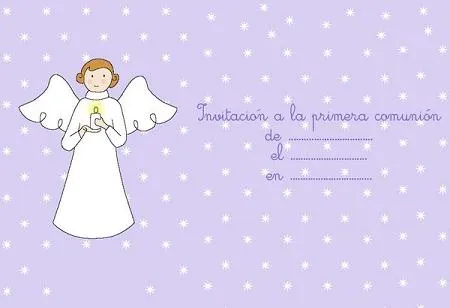 Invitaciones de comunión para imprimir gratis