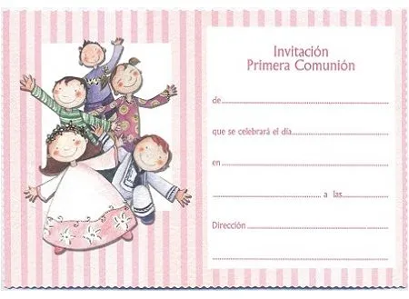 Tarjetas primera comunión para imprimir en casa - Imagui Tarjetas primera comunión para imprimir en casa - Imagui