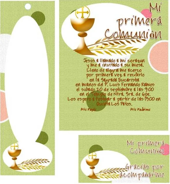Tarjetas de comunión para imprimir gratis - Imagui Tarjetas de comunión para imprimir gratis - Imagui