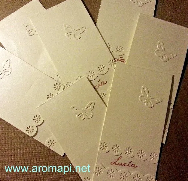 Invitaciones de Primera Comunión de Lucía | Aromapi Invitaciones de Primera Comunión de Lucía | Aromapi
