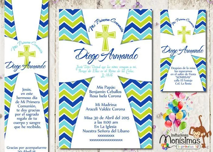 invitaciones de primera comunion de niño modernas - Buscar con ... invitaciones de primera comunion de niño modernas - Buscar con ...