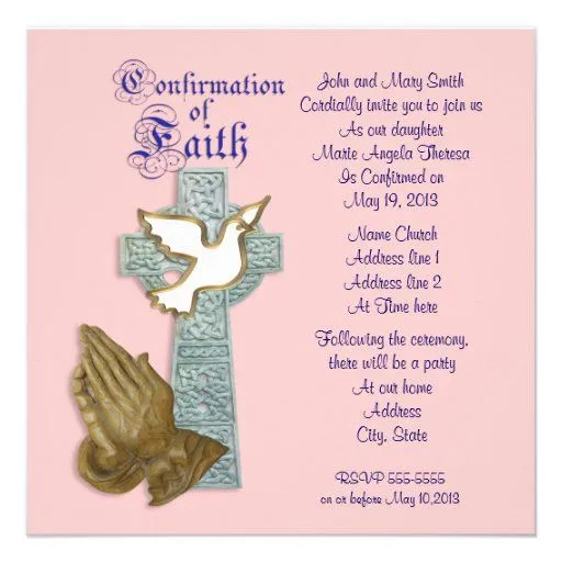 Tarjetas confirmacion catolica frases - Imagui Tarjetas confirmacion catolica frases - Imagui