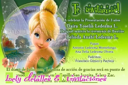 Invitaciónes de cumpleaños campanita gratis - Imagui Invitaciónes de cumpleaños campanita gratis - Imagui