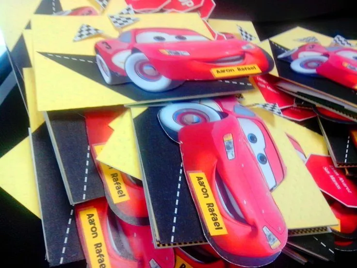 Invitaciones cumpleaños Cars, Aaron Rafael 3 años | Mis trabajos ... Invitaciones cumpleaños Cars, Aaron Rafael 3 años | Mis trabajos ...