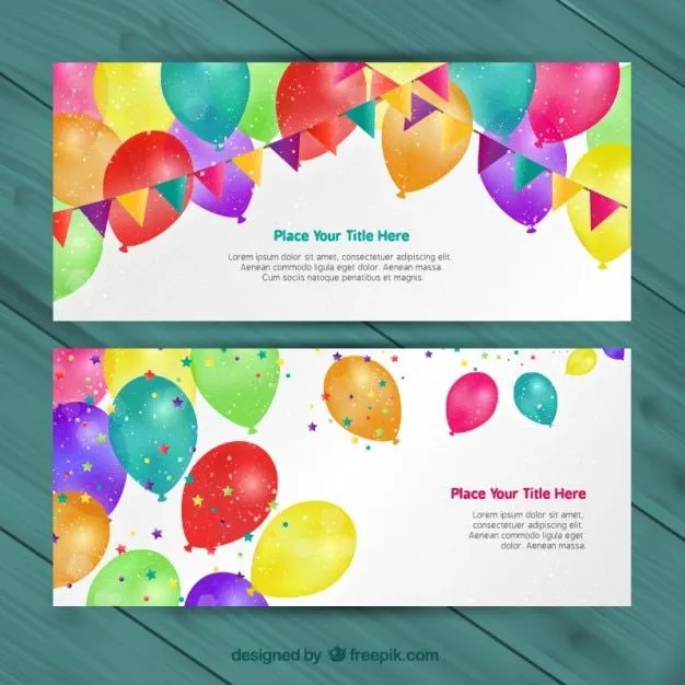 Invitaciones de cumpleaños | Descargar Vectores gratis