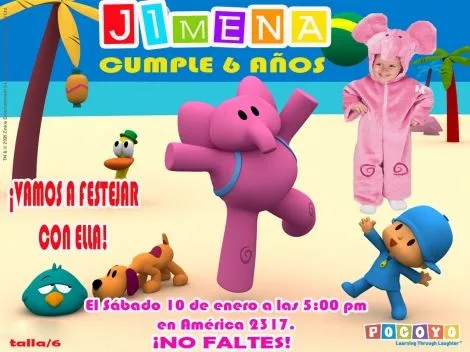 Tarjetas de cumpleaños de pocoyo - Imagui