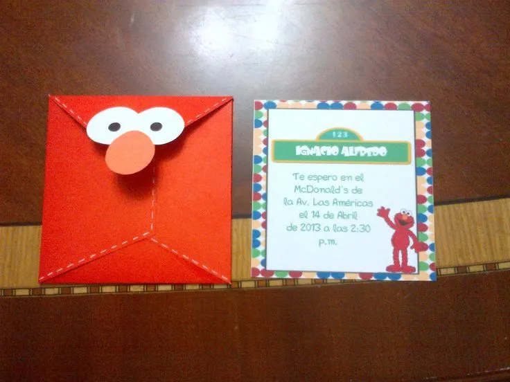 Invitaciones cumpleaños de Elmo | Cositas Lindas | Pinterest Invitaciones cumpleaños de Elmo | Cositas Lindas | Pinterest