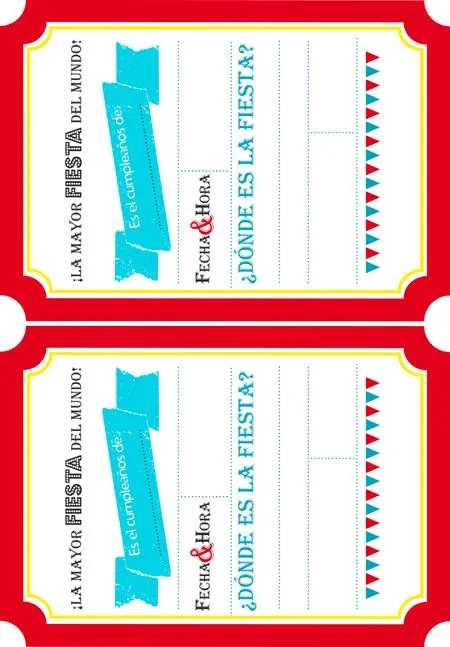 Invitaciones de cumpleaños para tu fiesta