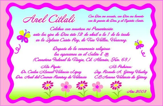 Invitaciónes de cumpleaños para imprimir de flores y mariposas ...