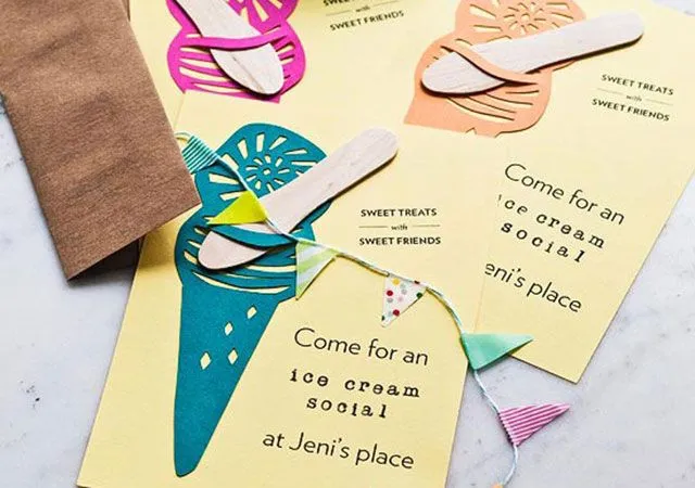 Invitaciones para cumpleaños con forma de helados - Invitaciones ... Invitaciones para cumpleaños con forma de helados - Invitaciones ...