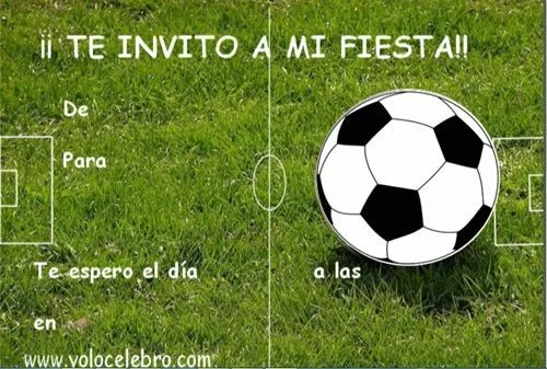 invitaciones cumpleaños futbol gratis Invitaciones de Cumpleaños ...