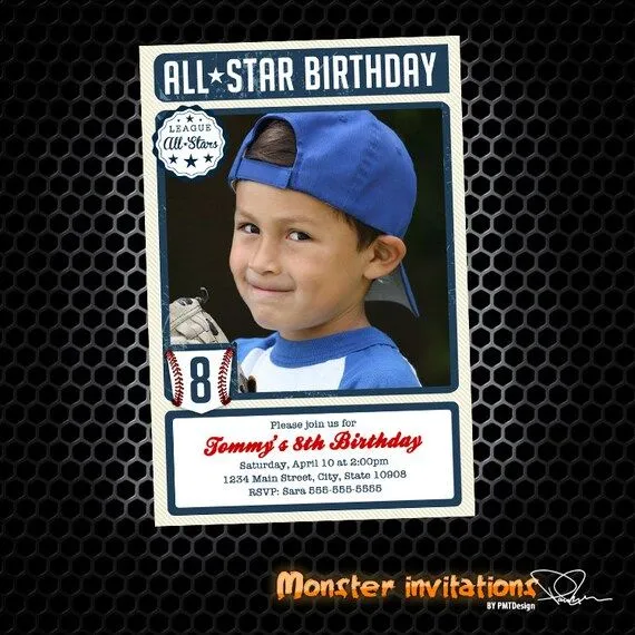 Tarjetas de cumpleaños de beisbol para imprimir - Imagui