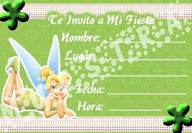 Invitaciónes cumpleaños campanilla para imprimir - Imagui Invitaciónes cumpleaños campanilla para imprimir - Imagui