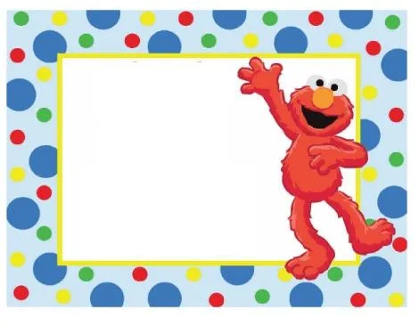 Invitaciónes elmo gratis para imprimir - Imagui