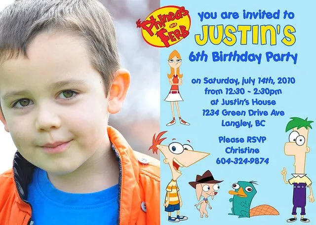 Phineas and Ferb- Custom Birthday Invitation | Flickr - Photo Sharing! Phineas and Ferb- Custom Birthday Invitation | Flickr - Photo Sharing!