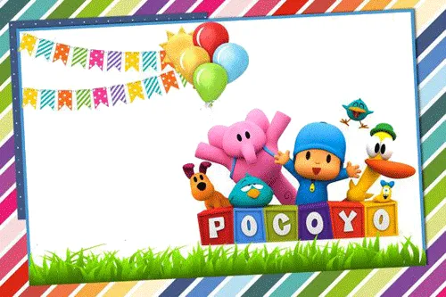 Invitaciones de cumpleaños de pocoyo-Imagenes y dibujos para imprimir