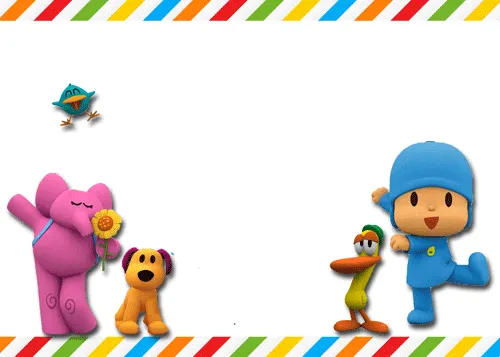 Invitaciones de cumpleaños de pocoyo-Imagenes y dibujos para imprimir