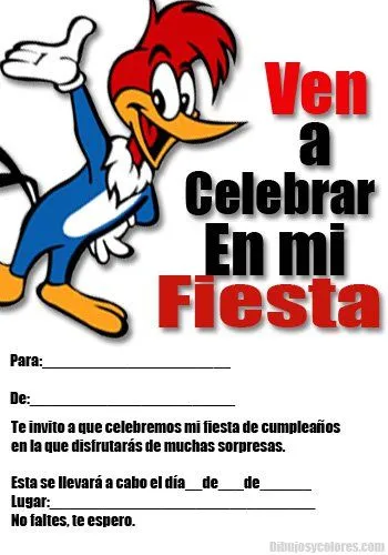 ... Cumpleaños , Tarjetas de Invitación , Tarjetas de Invitación de ... Cumpleaños , Tarjetas de Invitación , Tarjetas de Invitación de
