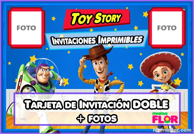 Invitaciones Cumpleaños de TOY STORY para imprimir + Fotos ...