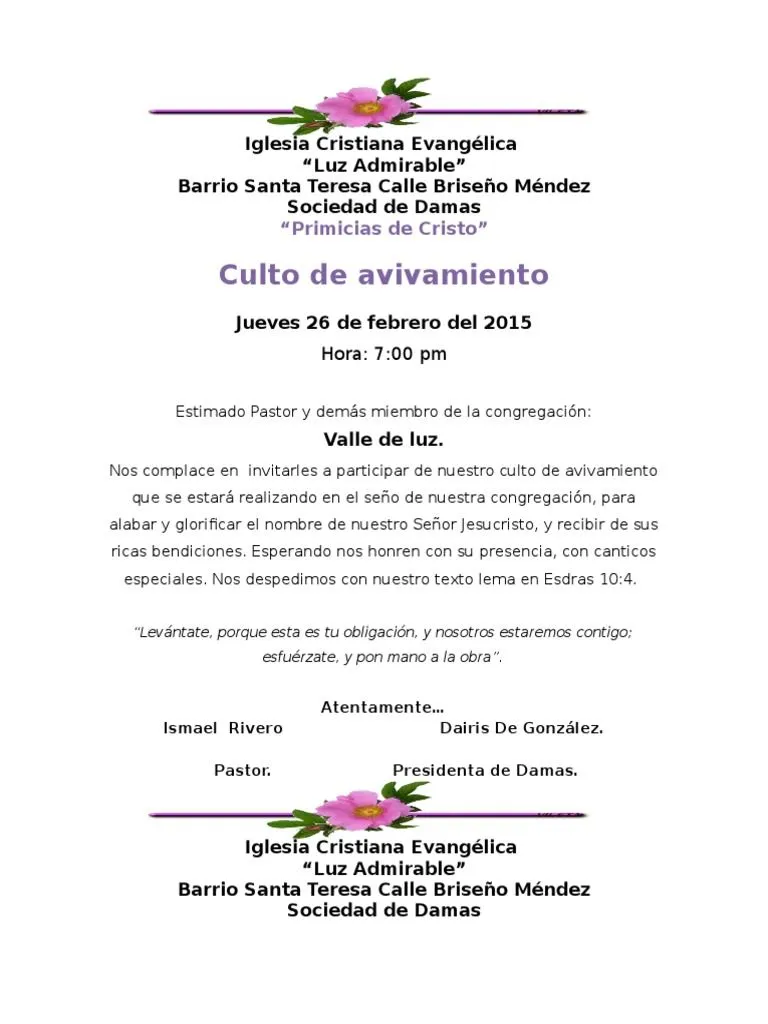 Invitaciones de Damas | PDF | Cristo (título) | Religiones religiosas Invitaciones de Damas | PDF | Cristo (título) | Religiones religiosas