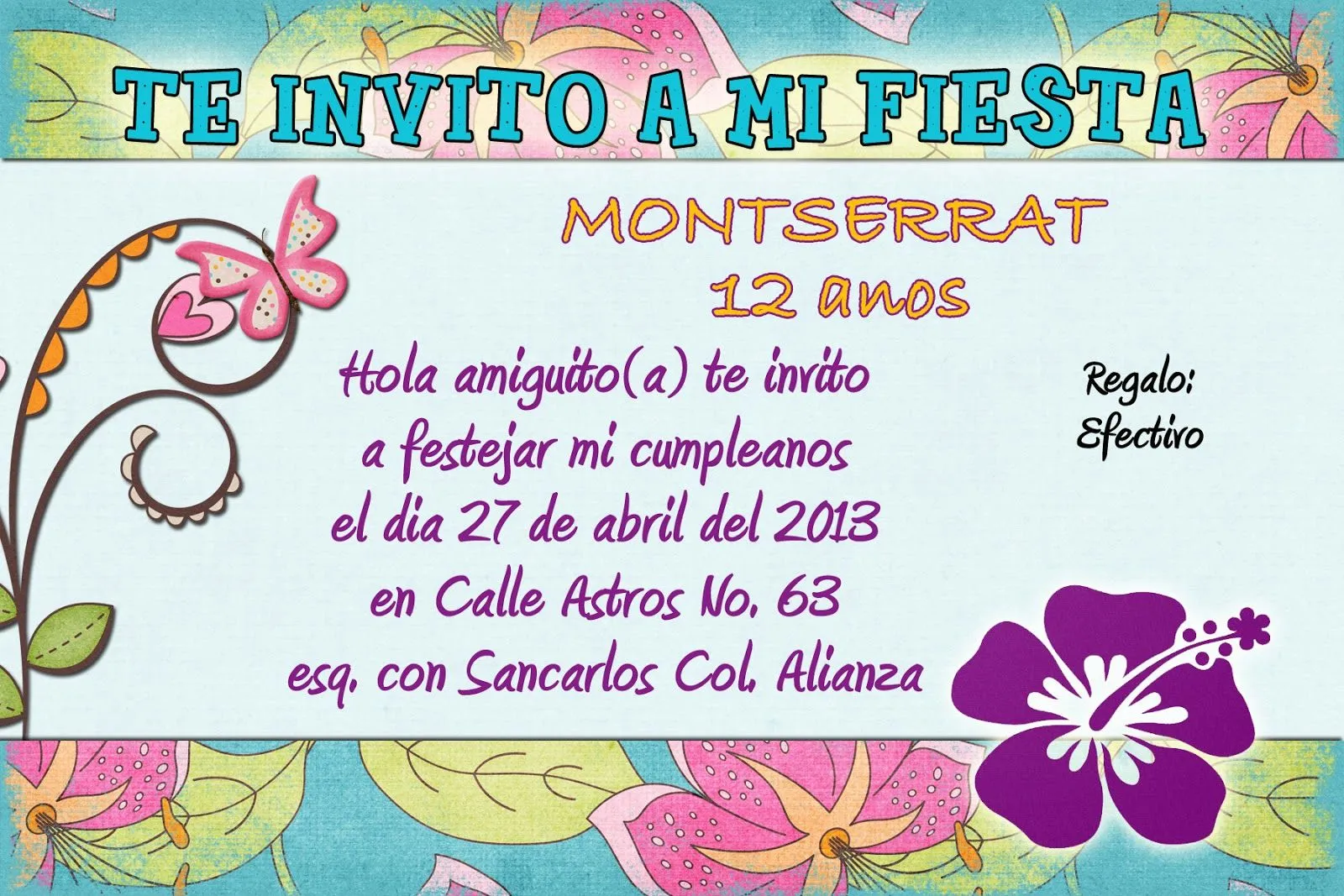 INVITACIONES DIGITALES (princesas,Dragon ball z,campanita,bob ...