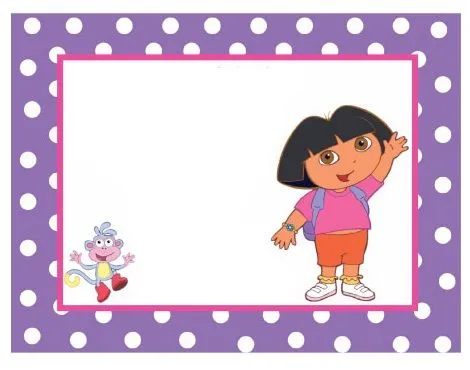 Tarjetas de cumpleaños para imprimir de dora la exploradora - Imagui