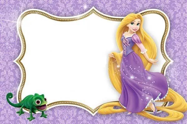 Invitaciones de enredados o Rapunzel para imprimir gratis