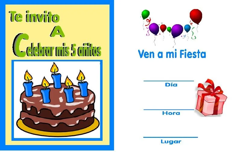 Invitaciones para fiesta de cumpleaños | A mi manera