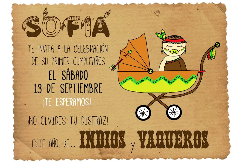 Invitaciones para fiesta de cumpleaños | Cortar, Coser y Crear Invitaciones para fiesta de cumpleaños | Cortar, Coser y Crear