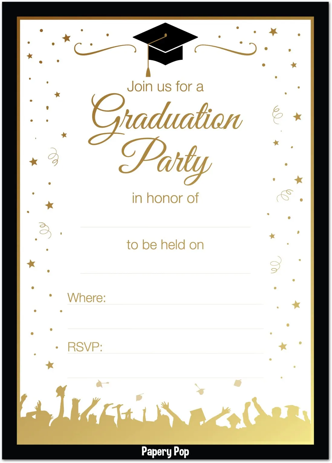 Invitaciones de fiesta de graduación 2023 con sobres (paquete de 30) – Tarjetas de anuncio de celebración de grado para escuela secundaria o universidad : Amazon.com.mx: Juguetes y Juegos Invitaciones de fiesta de graduación 2023 con sobres (paquete de 30) – Tarjetas de anuncio de celebración de grado para escuela secundaria o universidad : Amazon.com.mx: Juguetes y Juegos