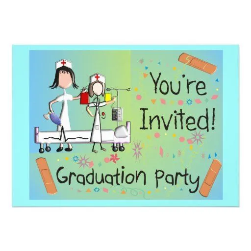 Invitaciones de la fiesta de graduación de la enfe de Zazzle. Invitaciones de la fiesta de graduación de la enfe de Zazzle.
