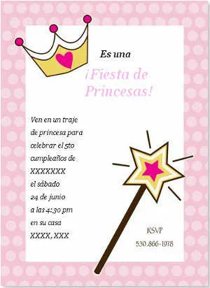 Invitaciones para una fiesta de princesas | Fiesta101 Invitaciones para una fiesta de princesas | Fiesta101