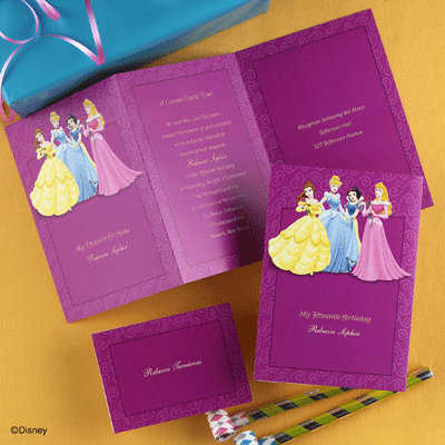 Invitaciónes para 3 años de princesas - Imagui
