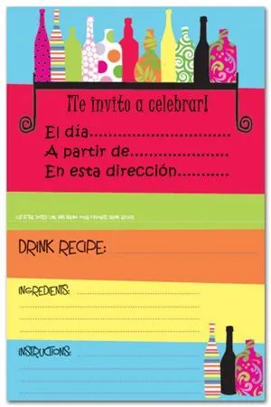 Invitaciones de fiestas de adultos para imprimir gratis | Fiesta101