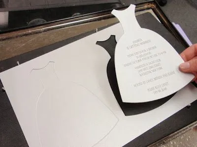 Invitaciones en forma de vestido : cositasconmesh