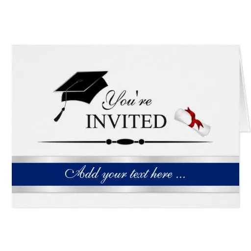 Invitaciones formales de la graduación - personali tarjetón | Zazzle Invitaciones formales de la graduación - personali tarjetón | Zazzle