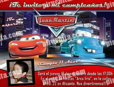 Invitaciónes con fotomontaje de cars gratis - Imagui Invitaciónes con fotomontaje de cars gratis - Imagui
