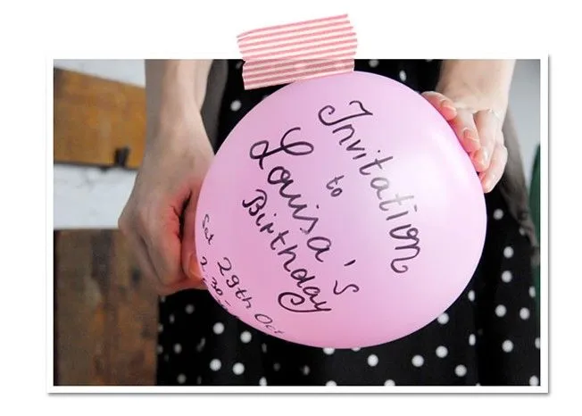 Little Muna: Cómo hacer una invitación con globos